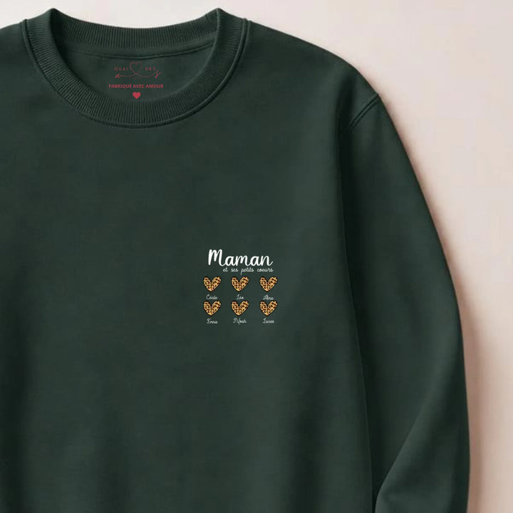 Sweat fête des mères personnalisé Sweatshirt / Forest / S