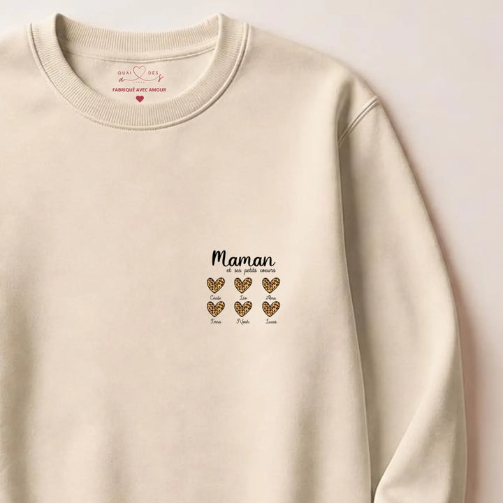 Sweat fête des mères personnalisé Sweatshirt / Beige / S