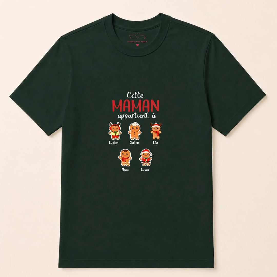 Sweat personnalisé maman noel T-shirt / Vert Forest / S
