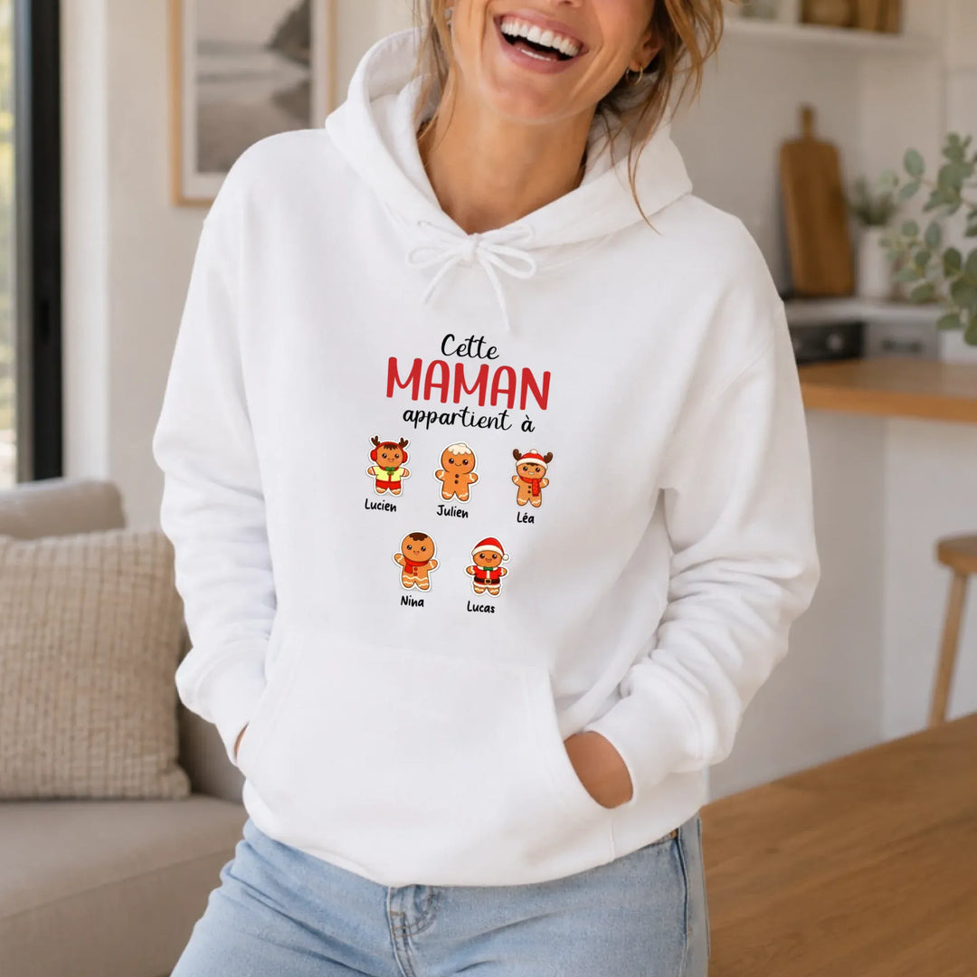 Sweat personnalisé maman noel