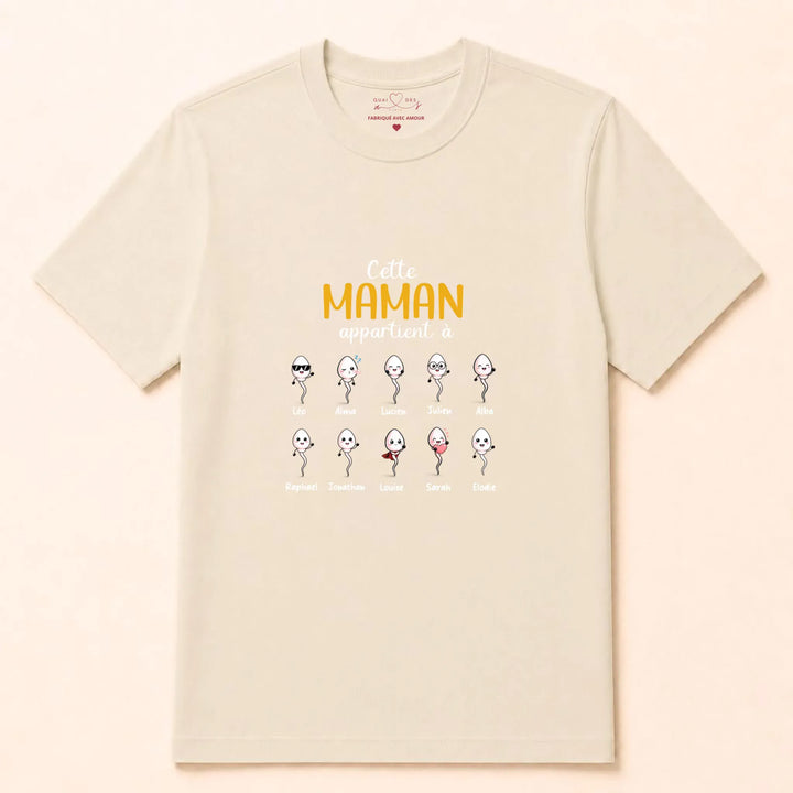 Sweat maman humour T-shirt / Naturel / S