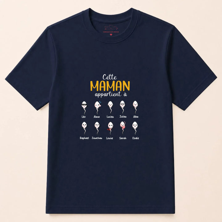 Sweat maman humour T-shirt / Marine / S