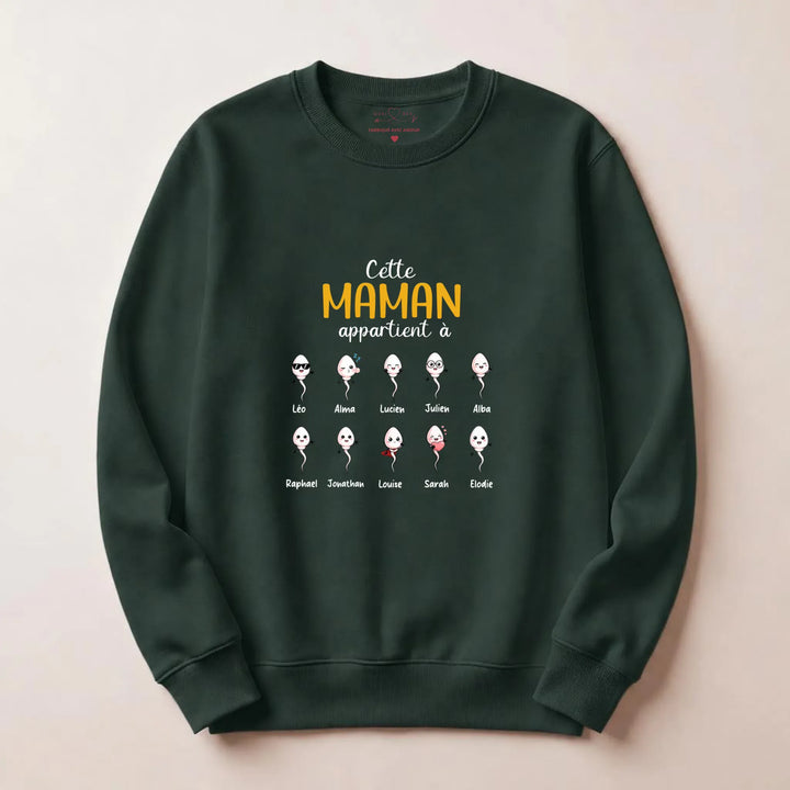 Sweat maman humour Sweatshirt / Forest / S