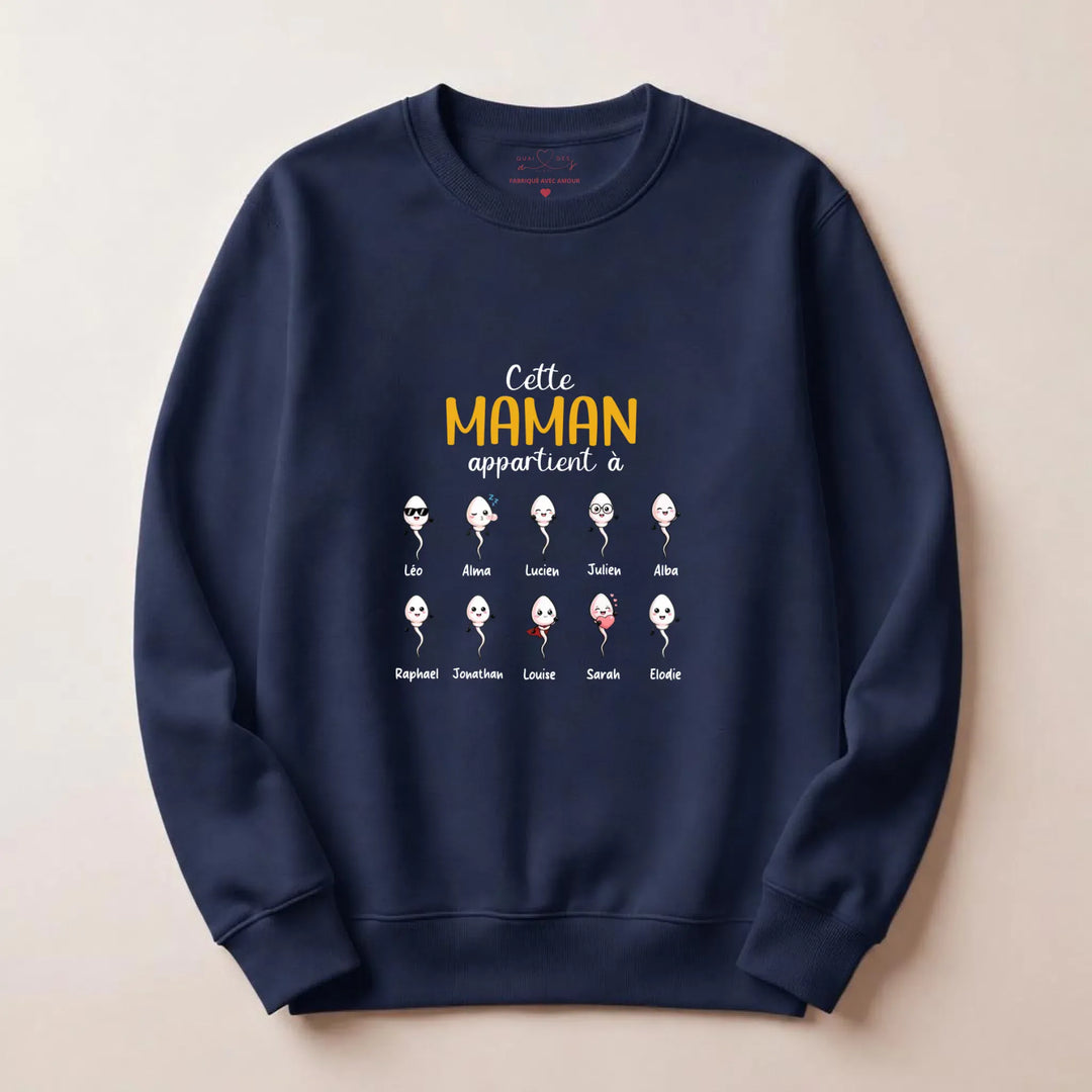 Sweat maman humour Sweatshirt / Marine / S