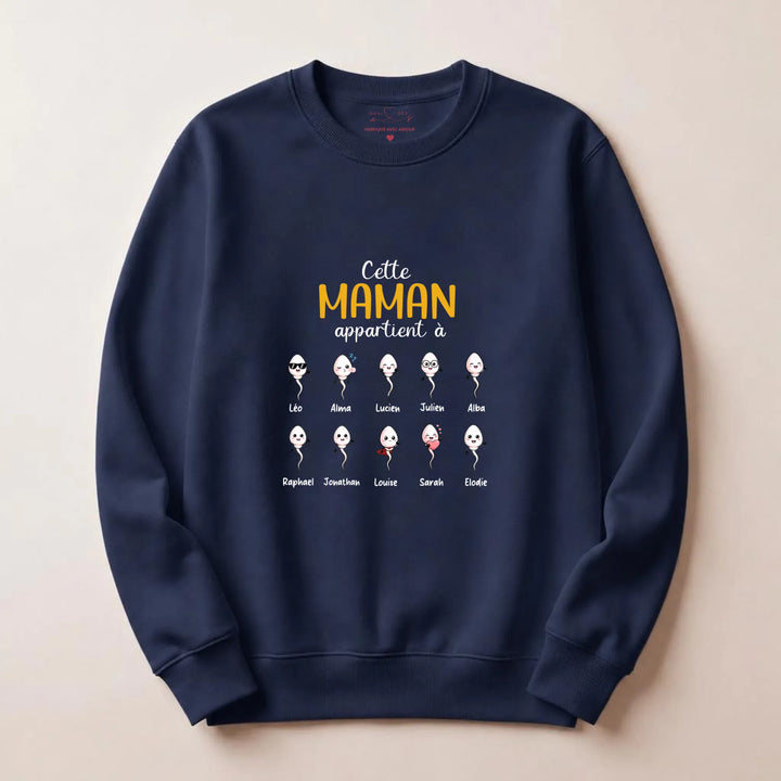 Sweat maman humour Sweatshirt / Marine / S