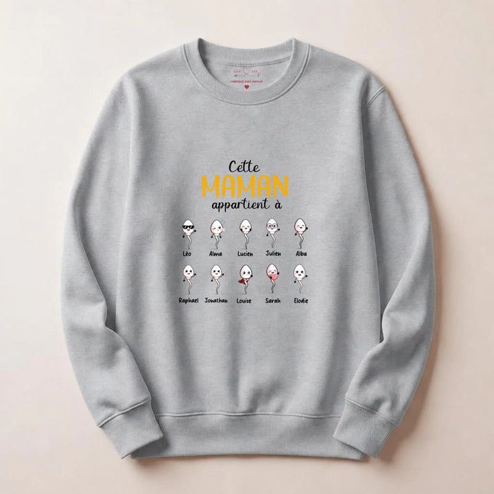 Sweat maman humour Sweatshirt / Gris / S