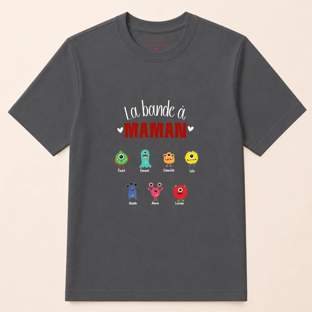 Sweat fête des mères jeune maman T-shirt / Gris Foncé / S