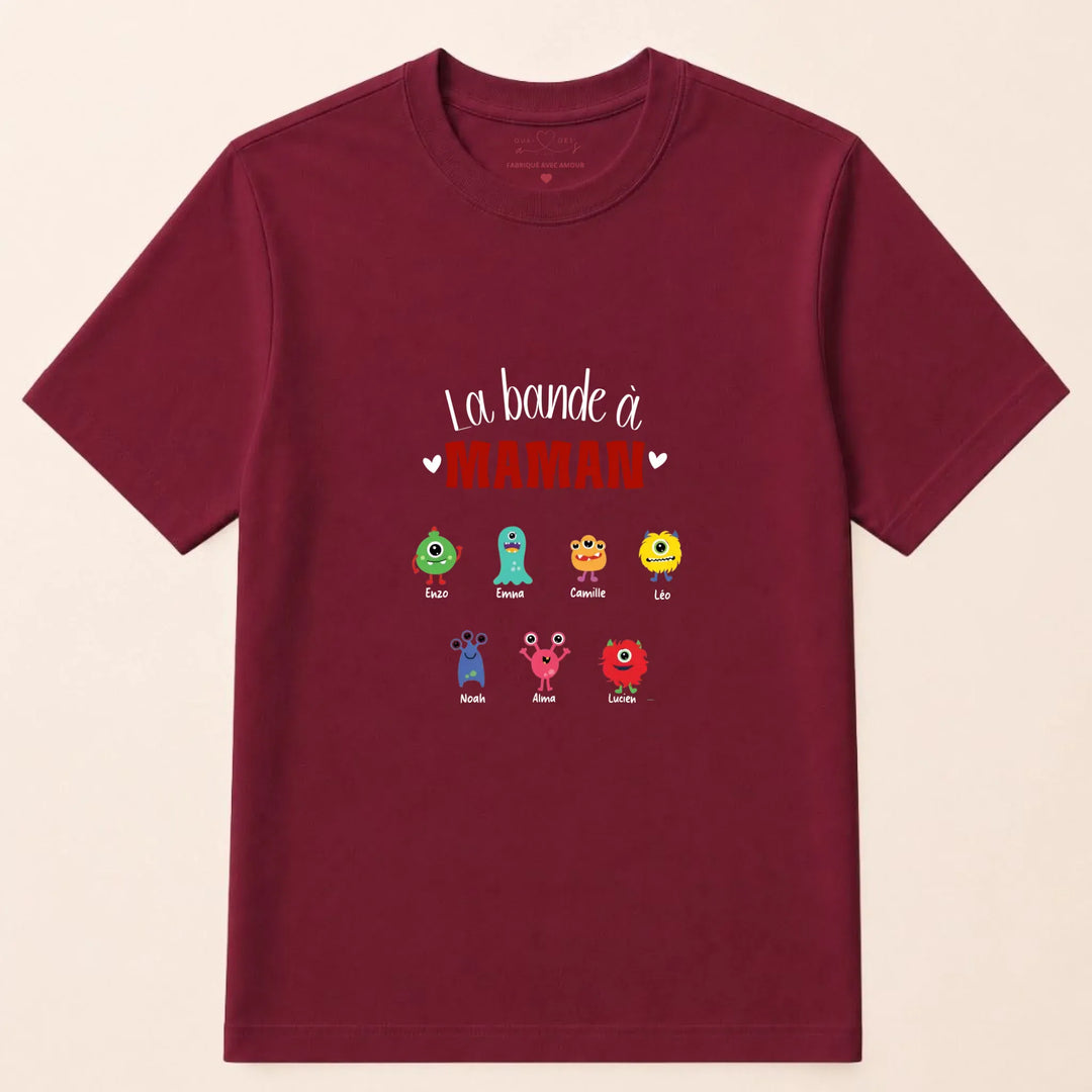 Sweat fête des mères jeune maman T-shirt / Bordeaux / S