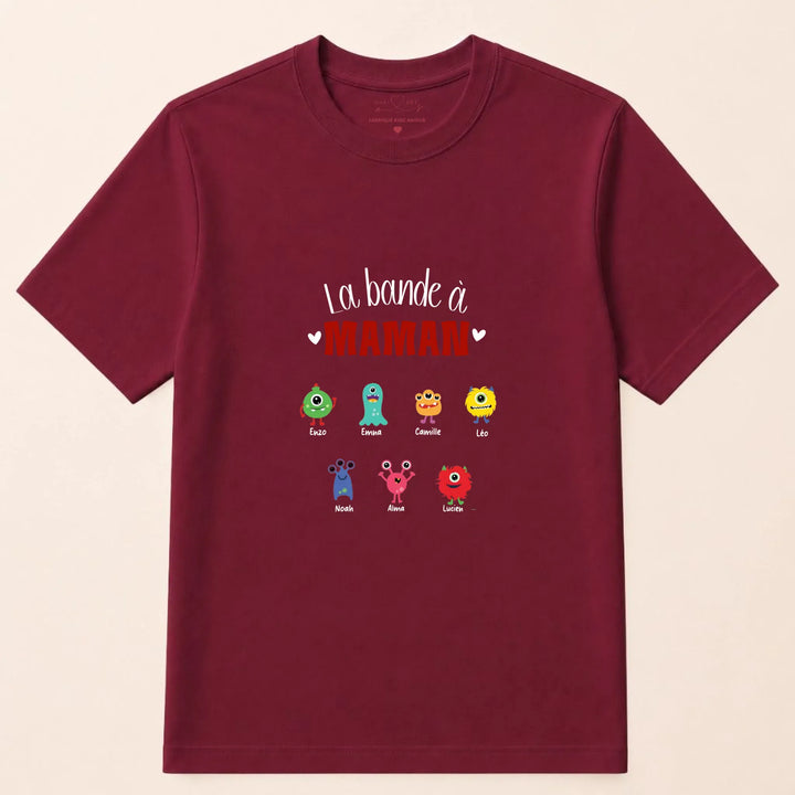 Sweat fête des mères jeune maman T-shirt / Bordeaux / S