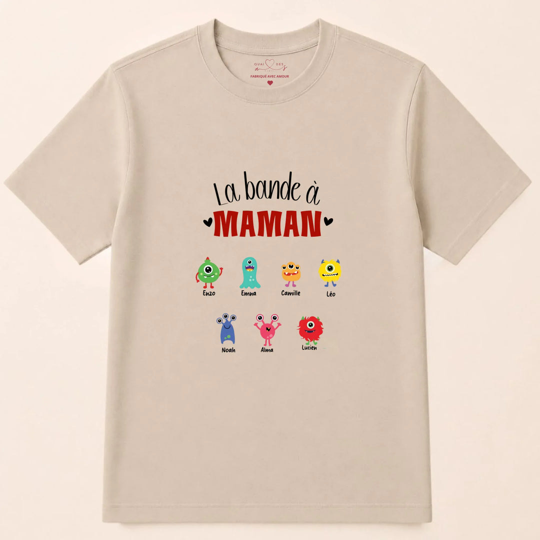 Sweat fête des mères jeune maman T-shirt / Beige / S