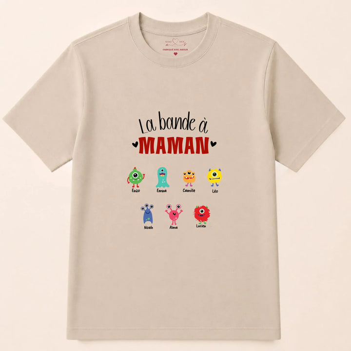 Sweat fête des mères jeune maman T-shirt / Beige / S