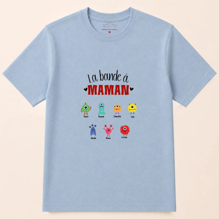 Sweat fête des mères jeune maman T-shirt / Bleu Clair / S