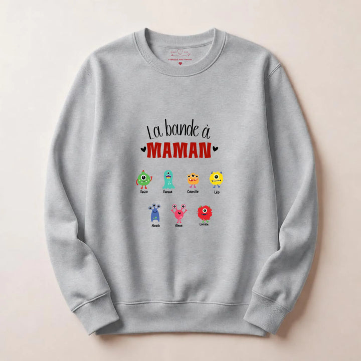 Sweat fête des mères jeune maman Sweatshirt / Gris / S
