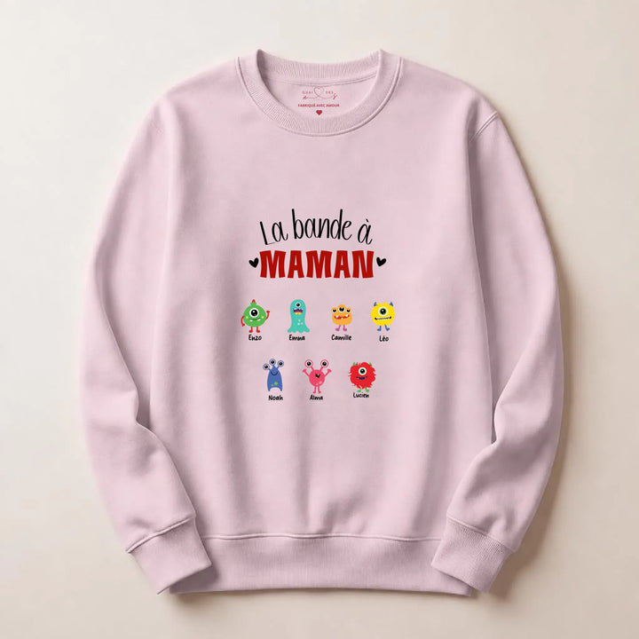 Sweat fête des mères jeune maman Sweatshirt / Rose clair / S