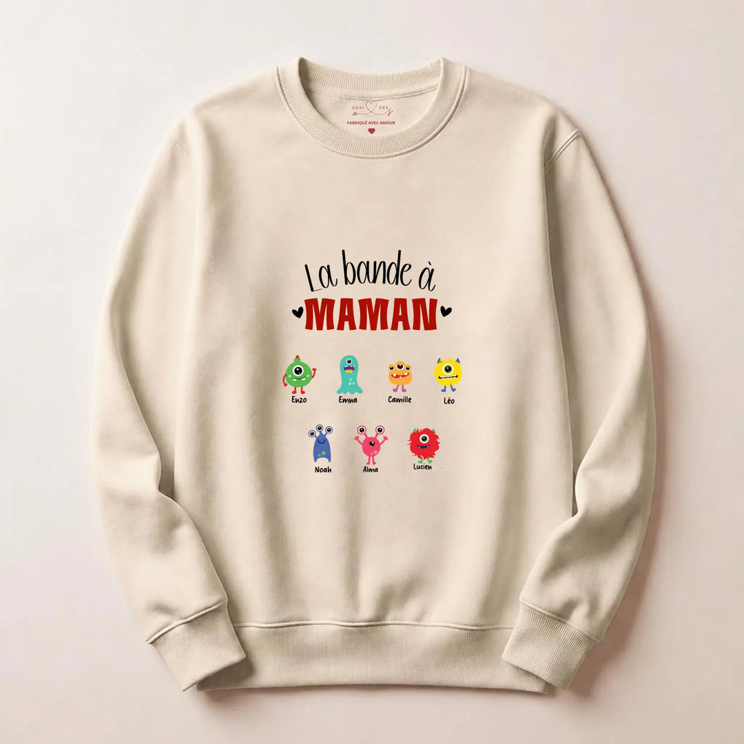 Sweat fête des mères jeune maman Sweatshirt / Beige / S