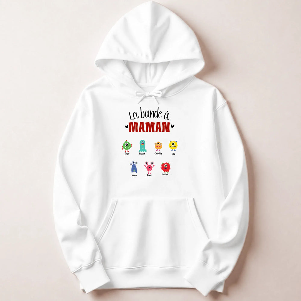 Sweat fête des mères jeune maman Sweat à capuche / Blanc / M