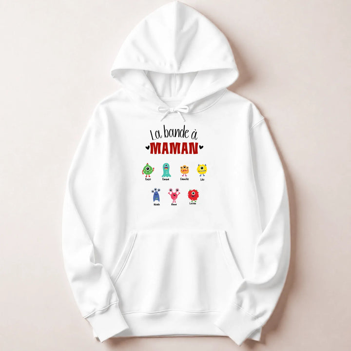 Sweat fête des mères jeune maman Sweat à capuche / Blanc / M