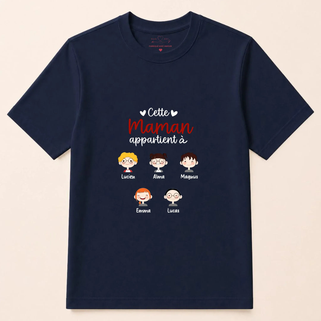 Sweat cette maman appartient à T-shirt / Marine / S