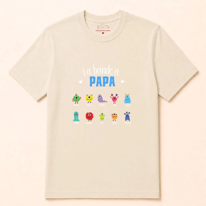 Sweat personnalisé la bande à papa T-shirt / Naturel / S