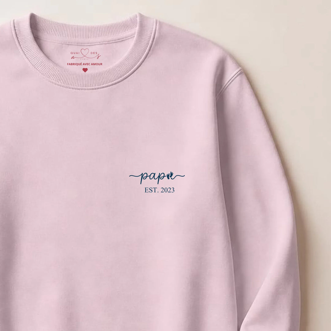 Sweat futur papa Sweatshirt / Rose clair / S