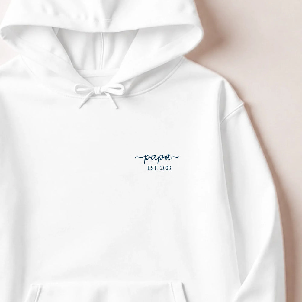 Sweat futur papa Sweat à capuche / Blanc / M