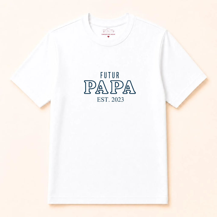 Sweat Annonce grossesse papa T-shirt / Blanc / S