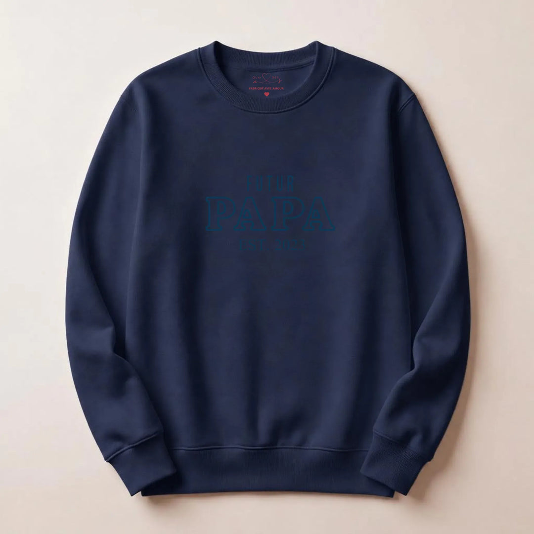 Sweat Annonce grossesse papa Sweatshirt / Marine / S