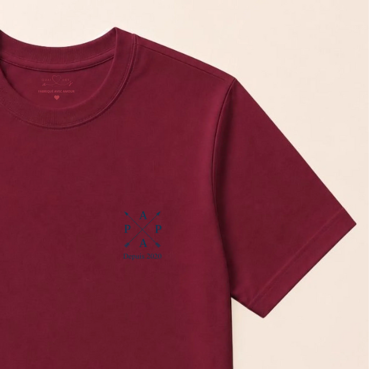 Cadeau Sweat Personnalisé - Nouveau papa depuis T-shirt / Bordeaux / S