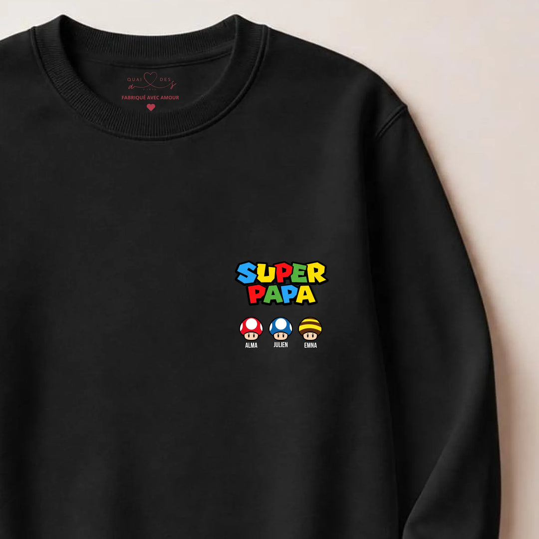 Pull Super Papa Sweatshirt / Noir / S