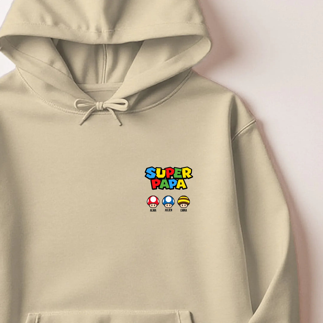 Pull Super Papa Sweat à capuche / Beige / M