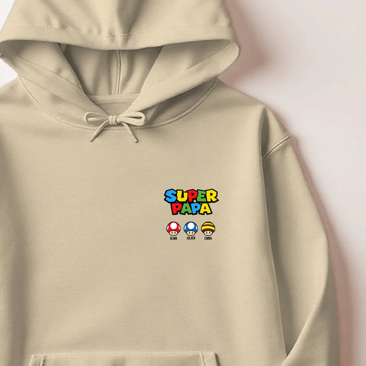 Pull Super Papa Sweat à capuche / Beige / M