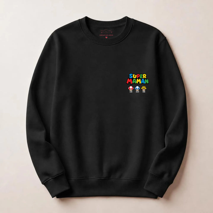 Pull super maman Sweatshirt / Noir / S