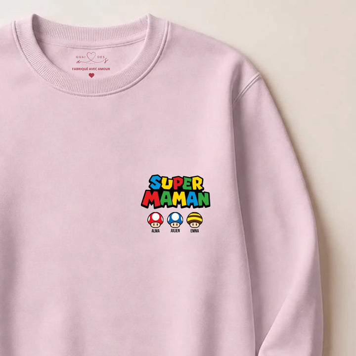 Pull super maman Sweatshirt / Rose clair / S