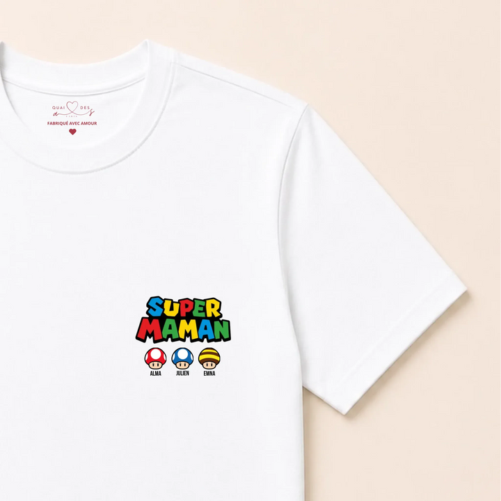 Pull super maman T-shirt / Blanc / S