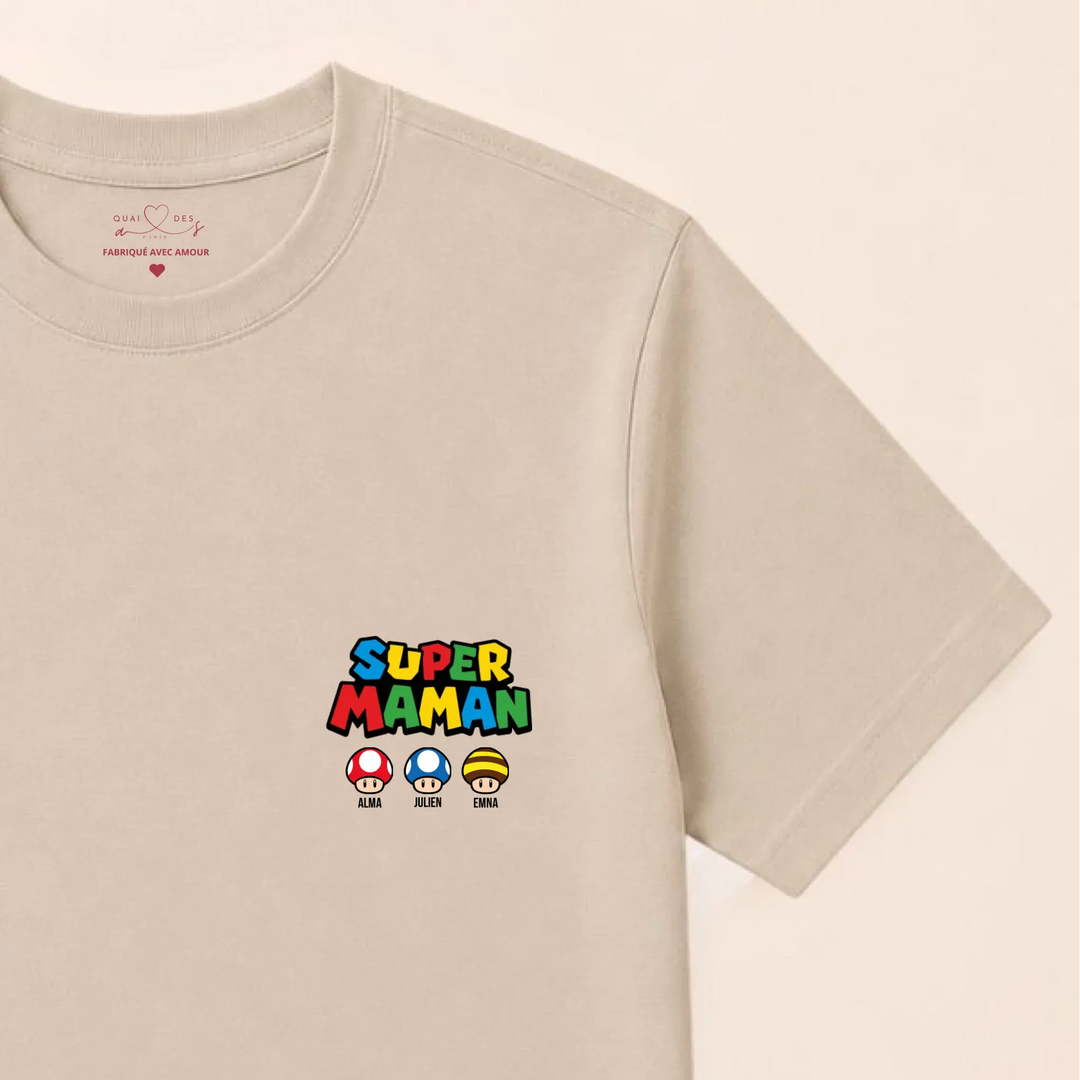 Pull super maman T-shirt / Beige / S