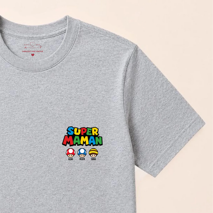 Pull super maman T-shirt / Gris / S