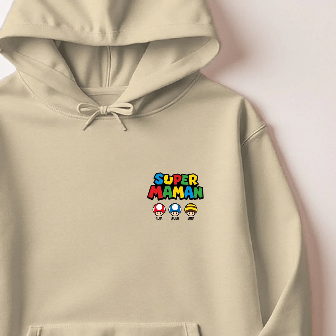 Pull super maman Sweat à capuche / Beige / M