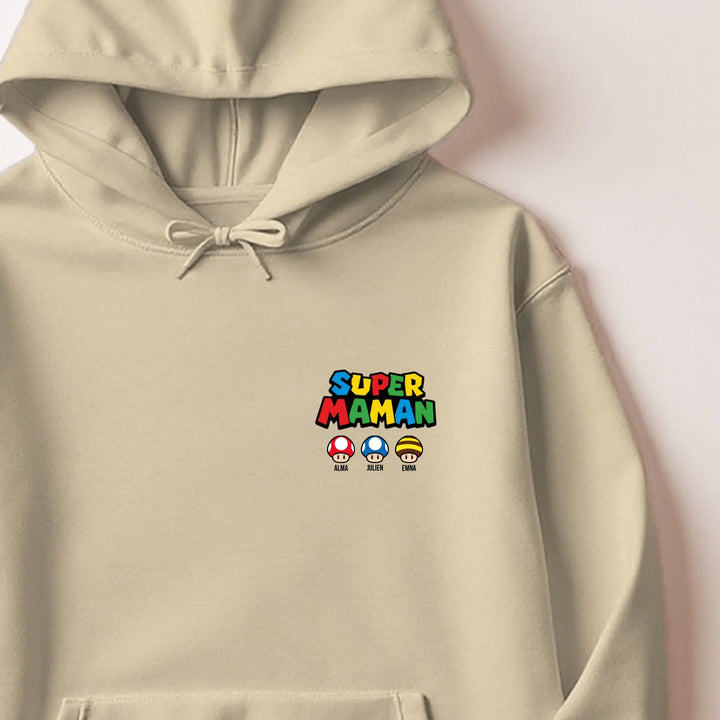 Pull super maman Sweat à capuche / Beige / M