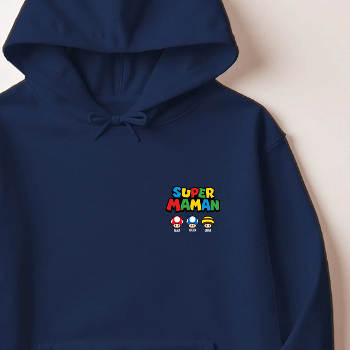 Pull super maman Sweat à capuche / Marine / M