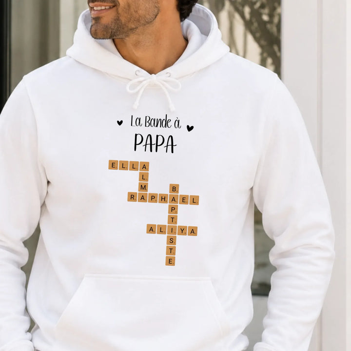 Sweat personnalise papa - Scrabble