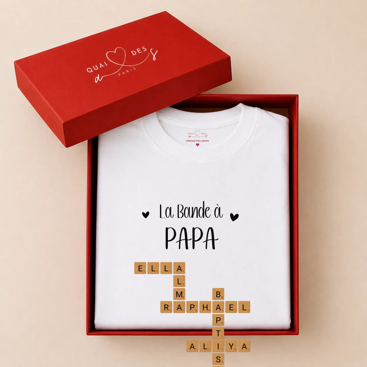 Sweat personnalise papa - Scrabble