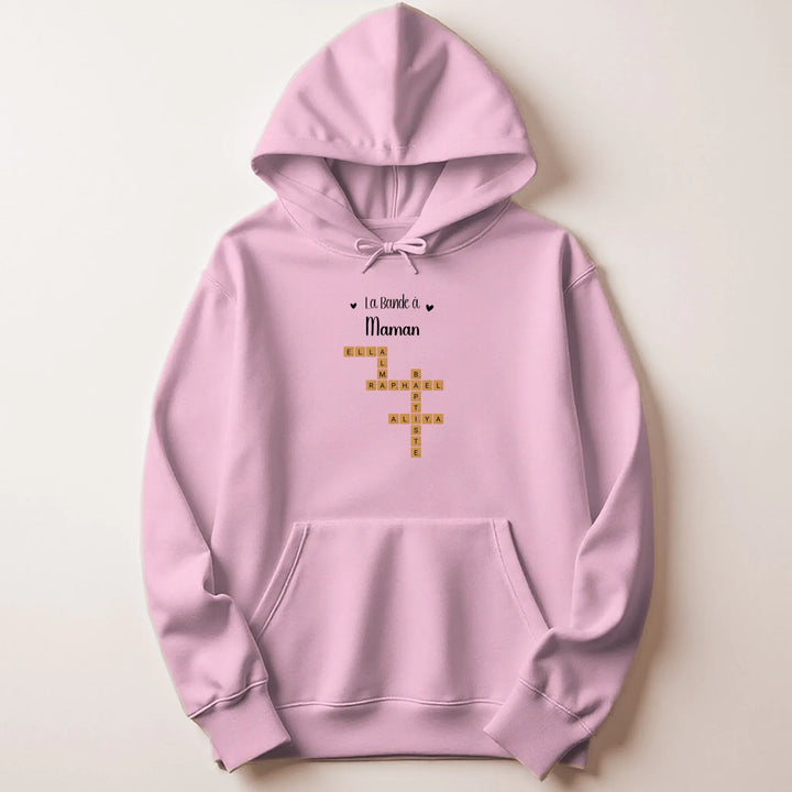 Sweat Cadeau anniversaire maman personnalisé Sweat à capuche / Rose Clair / M