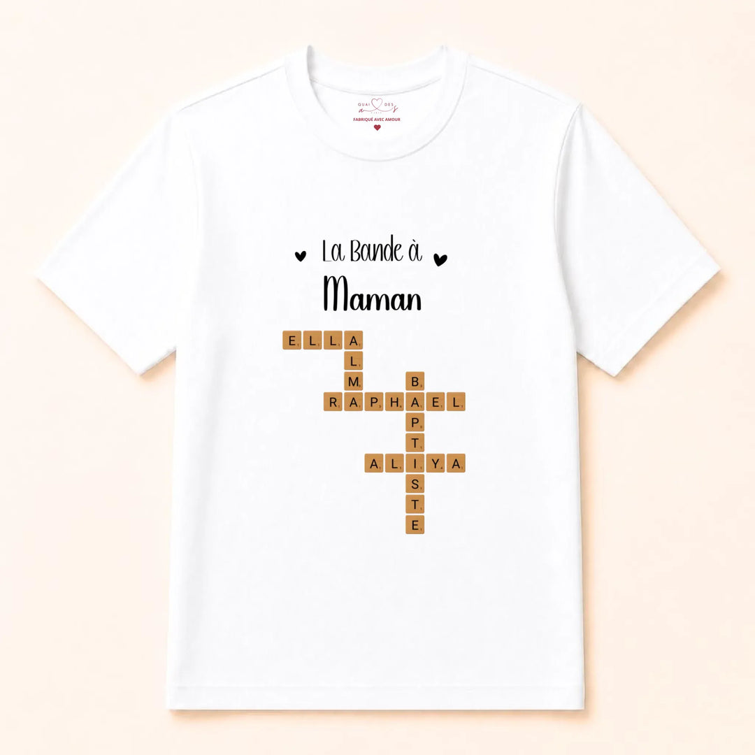 pull personnalisé Cadeau anniversaire maman T-shirt / Blanc / S