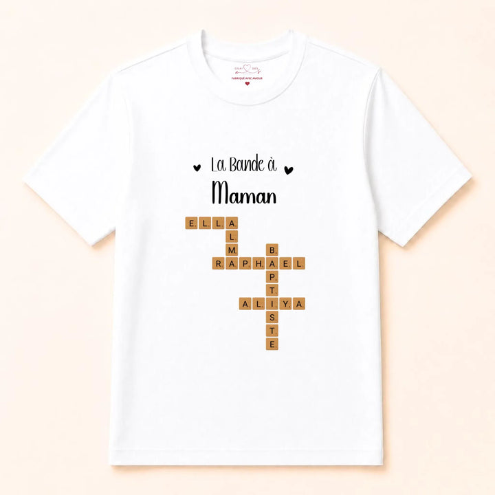 pull personnalisé Cadeau anniversaire maman T-shirt / Blanc / S