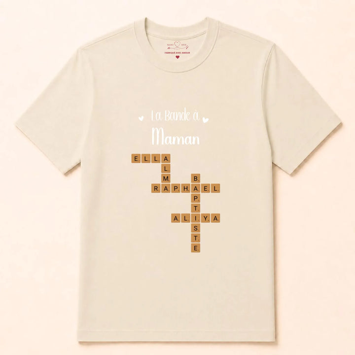 pull personnalisé Cadeau anniversaire maman T-shirt / Naturel / S