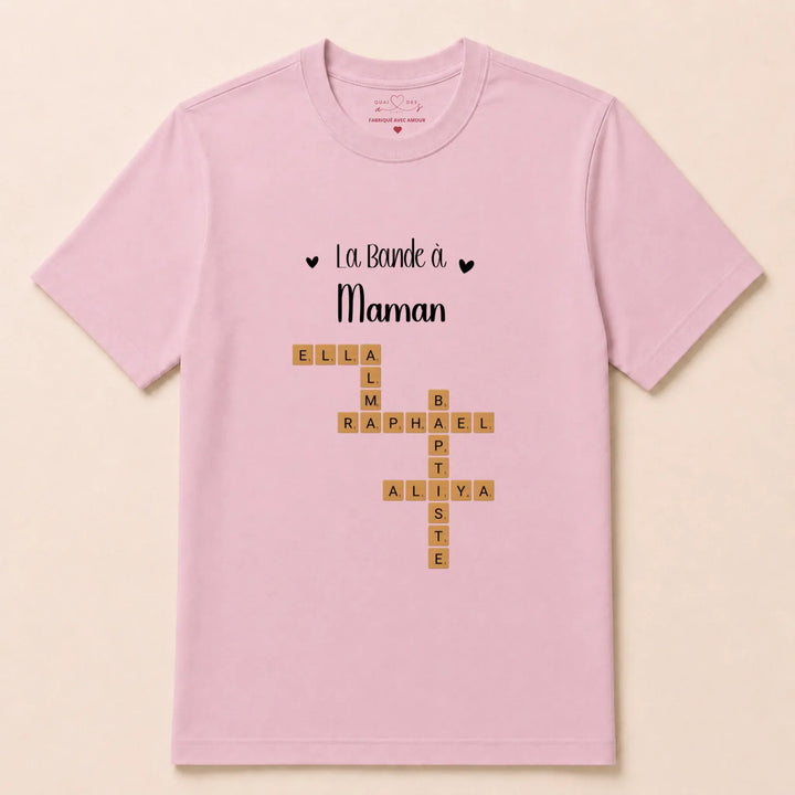 pull personnalisé Cadeau anniversaire maman T-shirt / Rose Clair / S