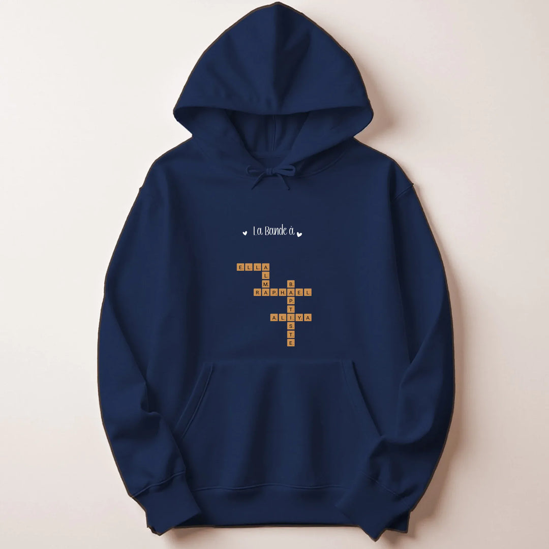 pull personnalisé Cadeau anniversaire maman Sweat à capuche / Marine / M