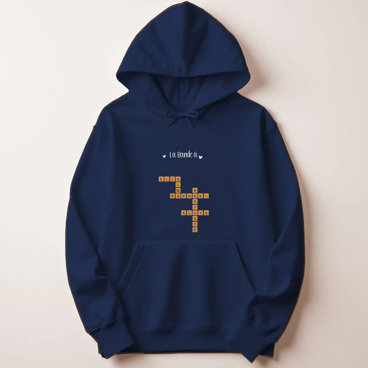pull personnalisé Cadeau anniversaire maman Sweat à capuche / Marine / M