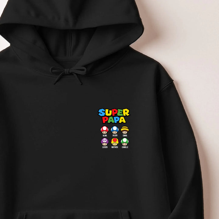 Sweat Super Papa Sweat à capuche / Noir / M