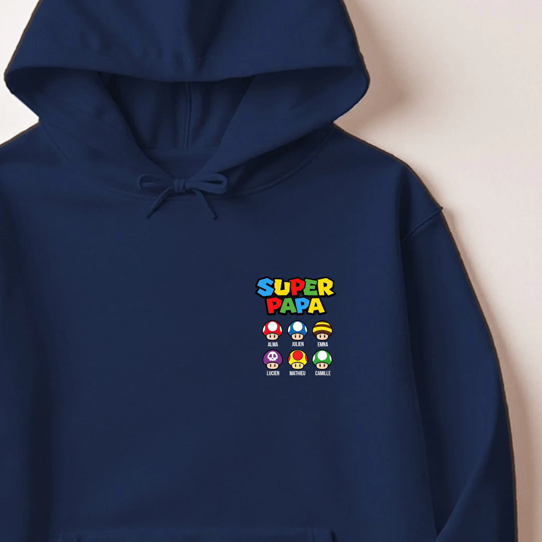 Sweat Super Papa Sweat à capuche / Marine / M